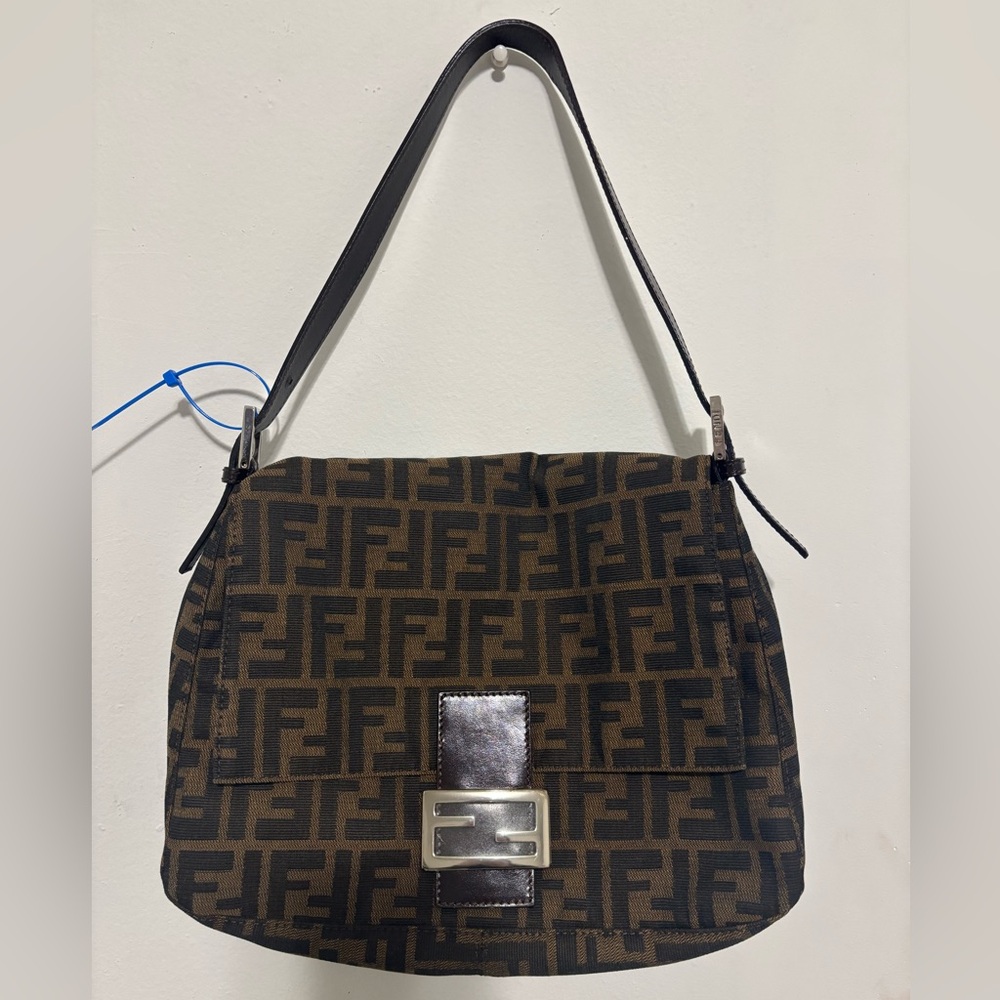 Vintage Fendi Zucca Mama Baguette Bag